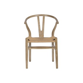 Dining Chair Home ESPRIT Natural Rattan Elm wood 55 x 46 x 80 cm
