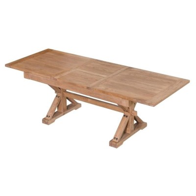 Dining Table Home ESPRIT Natural Recycled Wood Elm wood 180 x 90 x 76 cm