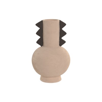 Vase Home ESPRIT Brown Grey Stoneware 18 x 18 x 29 cm