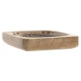 Vide-poches Home ESPRIT Marron Bois de manguier 9,5 x 9,5 x 2 cm (2 Unités)