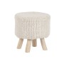 Repose-pied Home ESPRIT Beige Boho 40 x 40 x 40 cm