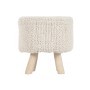 Repose-pied Home ESPRIT Beige Boho 40 x 40 x 40 cm