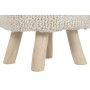 Footrest Home ESPRIT Beige Boho 40 x 40 x 40 cm