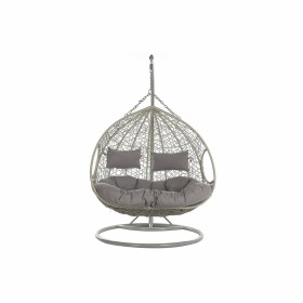 Hanging garden armchair DKD Home Decor 133 x 80 x 110 cm Grey synthetic rattan Aluminium