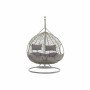Fauteuil de jardin suspendu DKD Home Decor 133 x 80 x 110 cm Gris rotin synthétique Aluminium