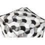 Pouf DKD Home Decor Blanc Noir 45 x 45 x 40 cm