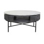 Table Basse DKD Home Decor Marbre Bois de manguier (90 x 90 x 42 cm)