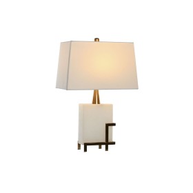 Desk lamp DKD Home Decor White Golden Metal 60 W 220 V 40 x 23 x 62 cm