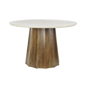 Dining Table DKD Home Decor Brown Black Beige Marble Mango wood 120 x 120 x 78 cm 120 x 120 x 76 cm