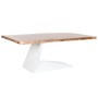 Table de Salle à Manger DKD Home Decor Métal Bois d'acacia 200 x 100 x 76 cm