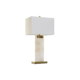 Desk lamp DKD Home Decor White Golden Metal Marble 50 W 220 V 38 x 25 x 76 cm