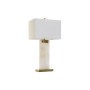 Desk lamp DKD Home Decor White Golden Metal Marble 50 W 220 V 38 x 25 x 76 cm