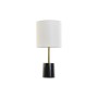 Lampe de bureau DKD Home Decor Blanc Noir Métal Marbre 50 W 220 V 20 x 20 x 42 cm