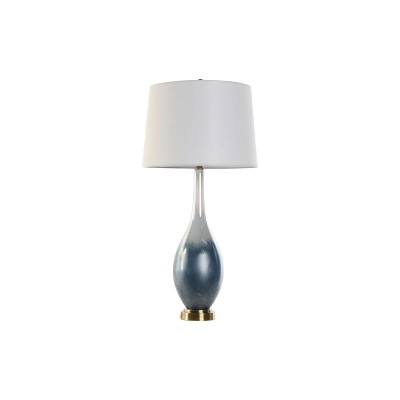 Lampe de bureau Home ESPRIT Bleu Bicolore Verre 50 W 220 V 40 x 40 x 84 cm