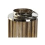 Bougeoir DKD Home Decor Marron Argenté Naturel Verre Bois de manguier 20 x 20 x 74 cm