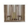 Bougeoir DKD Home Decor Marron Argenté Naturel Verre Bois de manguier 31 x 31 x 35 cm