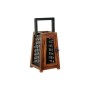 Bougeoir DKD Home Decor Noir Naturel Métal Bois de manguier 15 x 15 x 26 cm