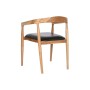 Chair DKD Home Decor Black Natural 58 x 60 x 75 cm