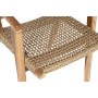 Chaise à Accoudoirs DKD Home Decor Beige Naturel 55 x 60 x 85 cm