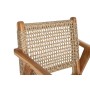 Chair with Armrests DKD Home Decor Beige Natural 55 x 60 x 85 cm