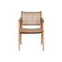 Chair with Armrests DKD Home Decor Beige Natural 55 x 60 x 85 cm
