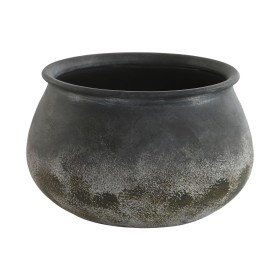 Vase Home ESPRIT Gris Terre cuite Oriental 27 x 27 x 16,5 cm