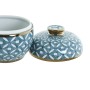Tibor Home ESPRIT Blue Golden Aluminium Porcelain 15 x 15 x 15 cm