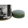 Potiche Home ESPRIT Noir Vert Doré Porcelaine 20,5 x 20,5 x 27 cm