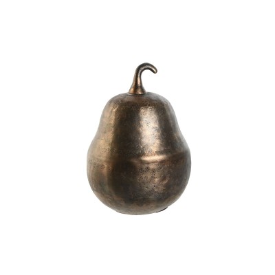 Figurine Décorative DKD Home Decor Bronze Doré Poire 16 x 15 x 22 cm
