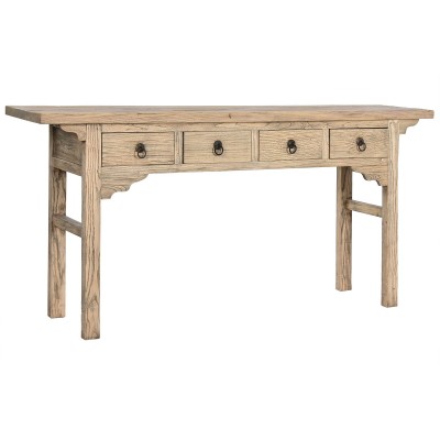 Console Home ESPRIT Yellow Elm wood 177 x 38 x 85 cm