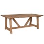 Dining Table Home ESPRIT Natural Teak 200 x 100 x 75 cm