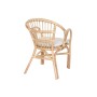 Ensemble Table + 2 Chaises Home ESPRIT Blanc Naturel 50 x 50 x 50 cm