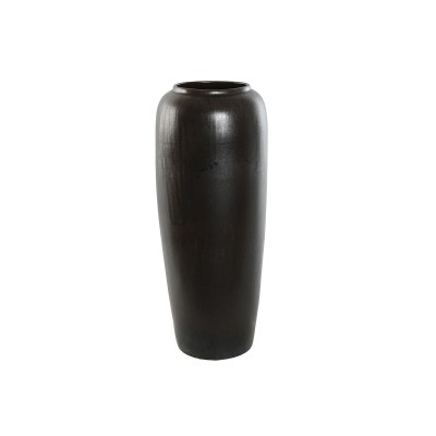 Vase Home ESPRIT Dark brown Ceramic 20 x 20 x 50 cm