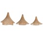 Écran de lampe Home ESPRIT Naturel 80 x 80 x 75 cm (3 Pièces)