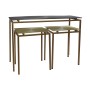 Console Home ESPRIT Grey Metal Aluminium 109,5 x 37,5 x 80 cm (3 Pieces)