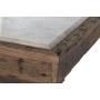 Console Home ESPRIT Yellow White Brown Marble Recycled Wood 138 x 45 x 87 cm