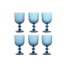 Set of cups Home ESPRIT Blue Crystal 260 ml (6 Units)