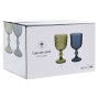 Set de Verres Home ESPRIT Bleu Verre 260 ml (6 Unités)