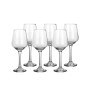 Set de verres à vin Home ESPRIT Transparent Verre 265 ml (6 Unités)
