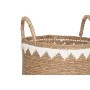 Set de basket Home ESPRIT Blanc Naturel Herbier marin Boho (3 Pièces)