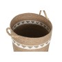 Set de basket Home ESPRIT Blanc Naturel Herbier marin Boho (3 Pièces)