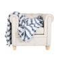 Blanket Home ESPRIT Blue Grey Stripes