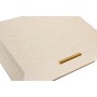 Boîte à bijoux Home ESPRIT Blanc Doré Bois (2 Unités)