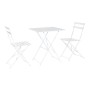 Table set with 2 chairs Home ESPRIT White 60 x 60 x 71 cm