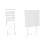 Table set with 2 chairs Home ESPRIT White 60 x 60 x 71 cm