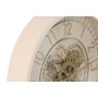 Horloge Murale Home ESPRIT Beige Doré Verre Fer 46 x 8,5 x 46 cm