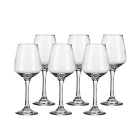 Wine glass set Home ESPRIT Transparent Crystal 360 ml (6 Units)