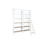 Shelves Home ESPRIT White Natural Metal Mango wood 180 x 35 x 220 cm