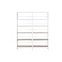 Shelves Home ESPRIT White Natural Metal Mango wood 180 x 35 x 220 cm