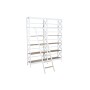 Shelves Home ESPRIT White Natural Metal Mango wood 180 x 35 x 220 cm